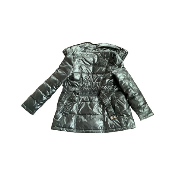 Laundry by Shelli Segal Down Puffer Coat Fur Collar Size Small - Picture 3 of 12